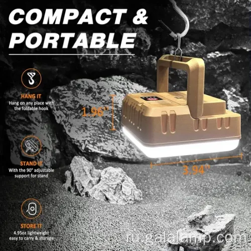 Портативная пополняемая светодиодная лампочка для использования в кемпинге на открытом воздухе